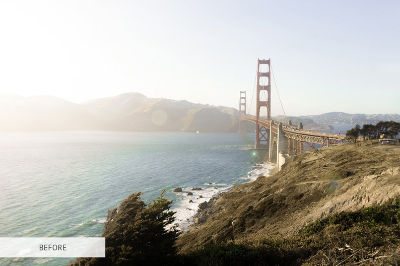 May include: A view of the Golden Gate Bridge in San Francisco, California. The bridge is red and has a large tower on each side. The bridge is over a body of water and there are hills in the background.