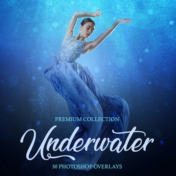 Underwater Photoshop Overlays, Photo Overlay, Photography Overlays, Digital Overlay, Photography Overlay, PNG Overlays, Underwater Overlays