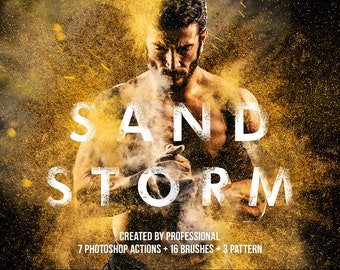 Sandstorm Photoshop Actions: Retouching Set (Brushes & Patterns)