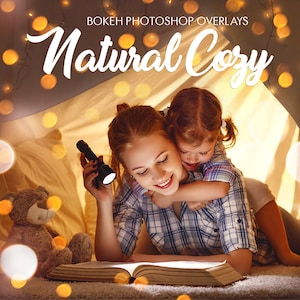 150 Natural Light Bokeh Overlays: Cozy Photo Effects (JPG)
