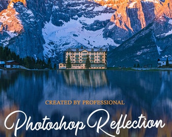 Reflexions-Photoshop-Aktionen [6 Photoshop-Aktionen Reflexion, Reflexionsaktion Photoshop]