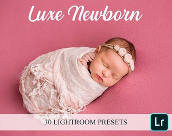 Luxe Newborn Lightroom Presets: Professional Photography (XMP, LRTEMPLATE)