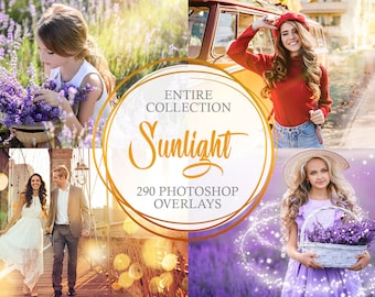 Sunlight Photoshop Overlays: 290 Professional Photo Effects