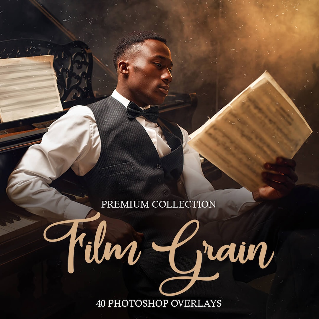 Film Grain Overlays Photo Overlay Photography Etsy