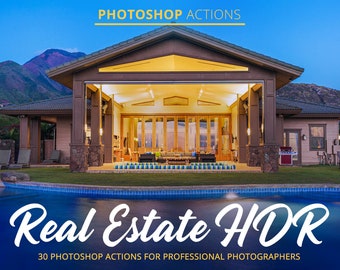 Real Estate Hdr Actions for Photoshop,Real Estate Photoshop Actions,Photoshop Filters,HDR Photo Actions,Adobe Photoshop Action,Hdr Actions