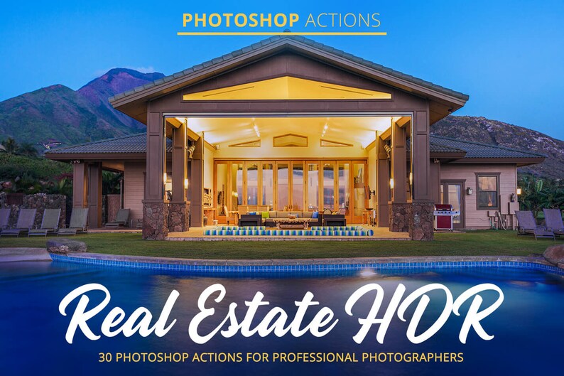 Real Estate Hdr Actions for Photoshop,Real Estate Photoshop Actions,Photoshop Filters,HDR Photo Actions,Adobe Photoshop Action,Hdr Actions