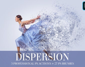 Photoshop Actions-Dispersion,Dispersion Actions for Photoshop,Adobe Photoshop Actions,Photoshop Filters,Photography Action Dispersion Effect