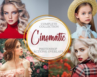 Photoshop Cinematic Actions - Complete Collection [220 Professional Cinematic Photoshop Actions, Cinematic Look Photoshop Actions]