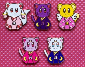 Anime Mascots | Kimonomon | Hard Enamel Pins