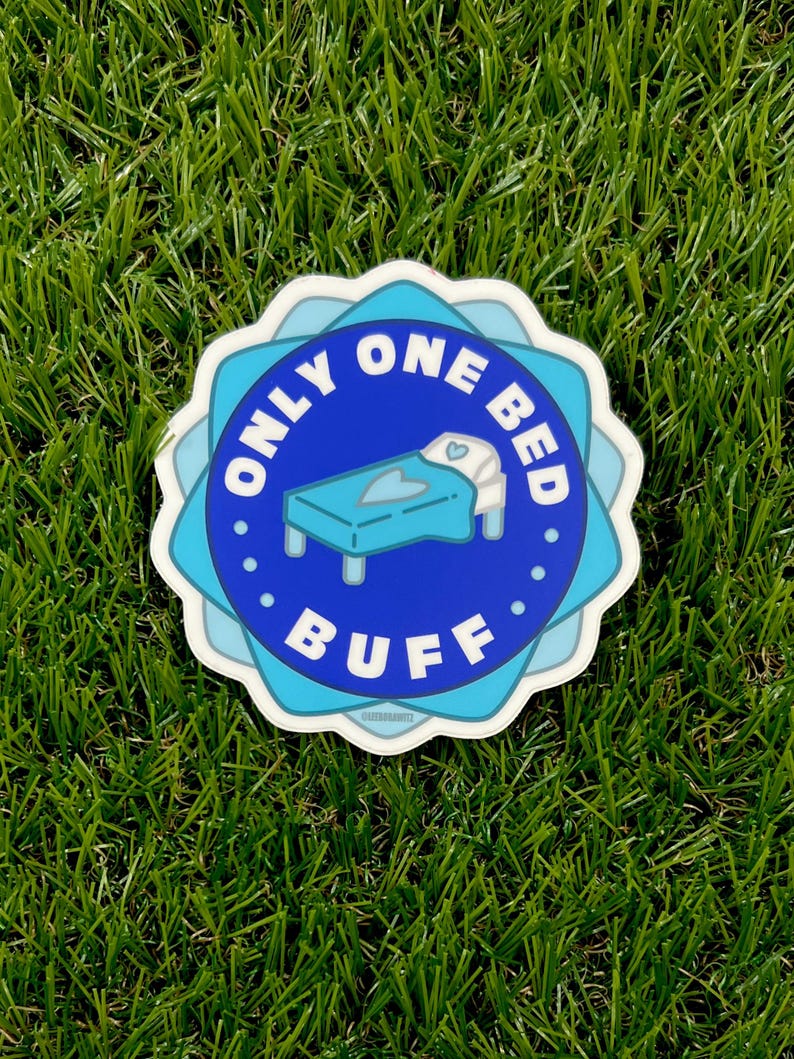 Only One Bed Buff Sticker | I Ship It! Fanfic Collection image 1