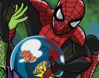 Spider-Man and Mysterio - Far from Home Fan Art