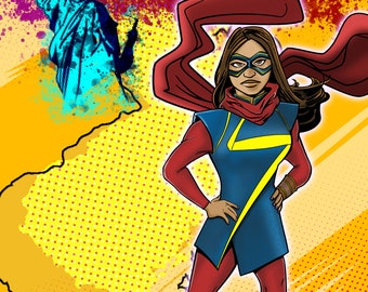 Ms. Marvel | Fan Art | Representing New Jersey and Jersey City