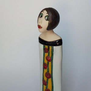 Sculpture Femme, Statue femme en céramique, Sculpture fille, Sculpture moderne, Sculpture faite main, Femme poterie, Sculpture femme, Figurine d'art