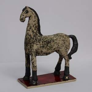 Ceramic sculpture, Ceramic horse, Handmade statue, Ceramic horse sculpture, Horse figure, Home decor horse, Handmade horse