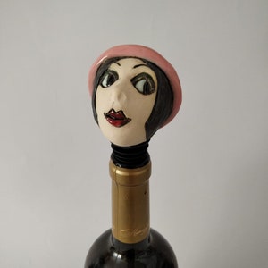 Handmade Wine Stopper, Wine Stopper, Handmade stopper, Decorative topper, Pottery stopper, Bottle Stopper, Hostess gift, Wine corks, Wine