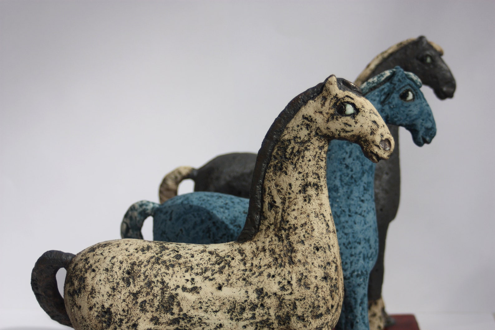 Ceramic Sculpture Ceramic Horse Handmade Statue Ceramic Etsy