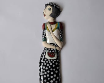 Ceramic Sculpture, Ceramic Figures, Woman sculpture, Pottery sculpture, Art fine ceramic, Modern ceramic, Contemporary art