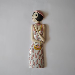 Ceramic art sculpture, Wall decor sculpture, Wall hanging sculpture, Woman sculpture, Home decor sculpture, Modern ceramic, Contemporary art