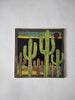 Ceramic tile with cactus, Handmade tile, Cactus lovers gift, Cactus tiles, Art ceramics, Handmade ceramic art tile, Home decor, Hanging wall 