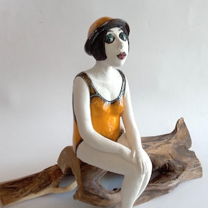 Woman Ceramic Sculpture, Handmade Ceramic Sculpture, Female Sculpture, Clay Sculpture, Handmade statue, Pottery woman, Sculpture woman