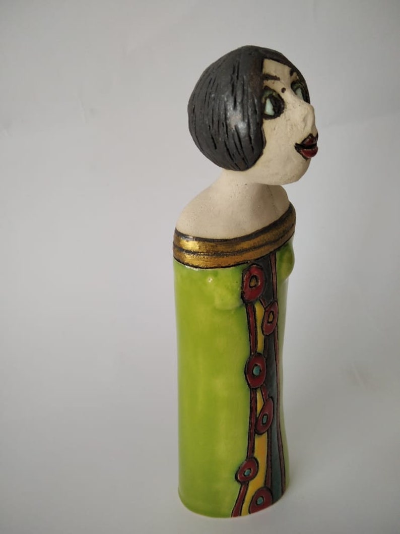 Ceramic sculpture Woman statue Handmade woman sculpture Etsy