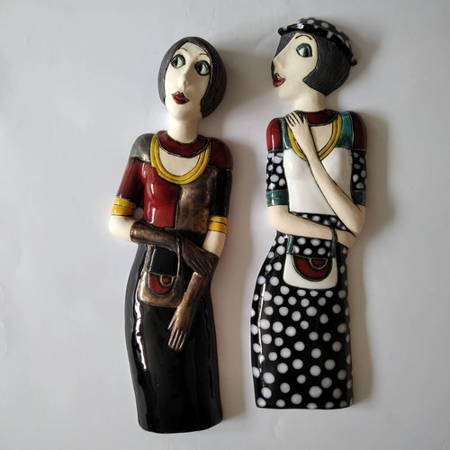 Wall Hanging Pottery Decor, Anniversary gift, Wedding gift, shops Colorful Decoration, Handmade Pottery, Clay Art, Unique Pottery Sculpture