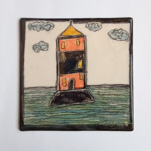 Ceramic tiles, Hanging figure, Home decor tiles, Pottery tiles, Ceramic Tile, Fine Art Ceramics, Original Handmade item, Wall hanging tile