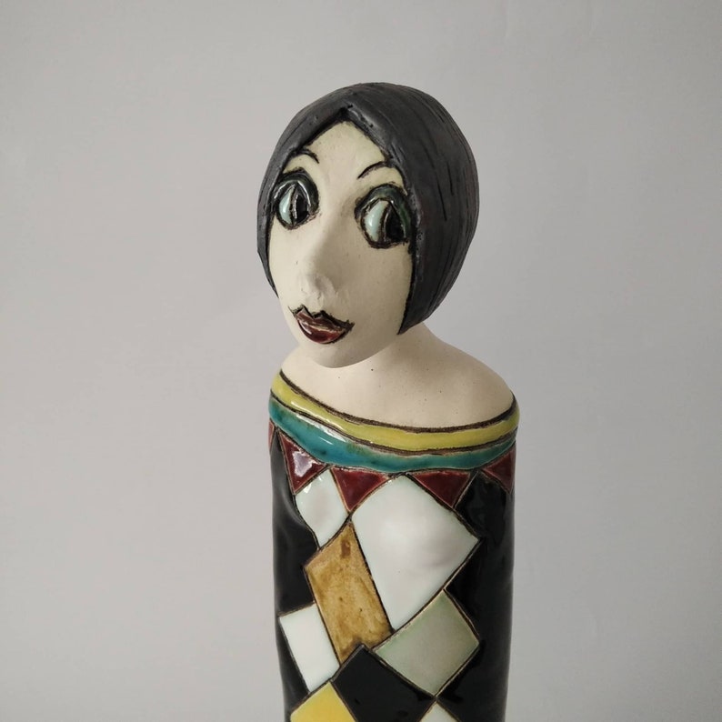 Woman Ceramic Sculpture Clay Sculpture Handmade Sculpture Etsy
