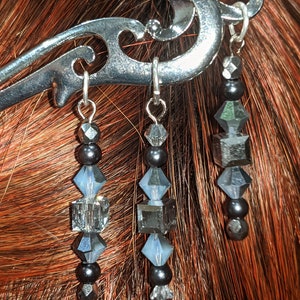 Beaded Metal Hair Stick
