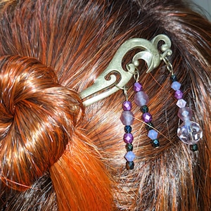 Beaded Metal Hair Stick