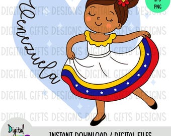 Venezuelan dancer, image in svg, Png, Jpg formats.