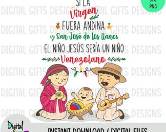 Venezuelan nativity scene, design in JPG, PNG, and SVG formats