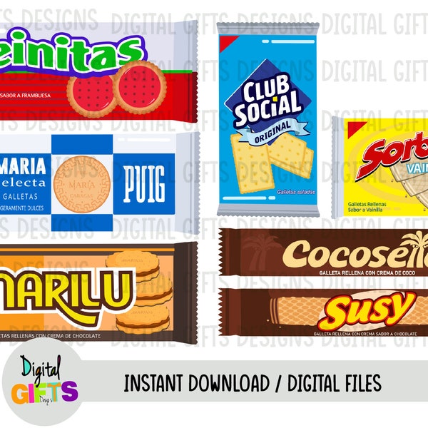 Empaques y logotipos galletas venezolanas, formatos Jpg y Png.