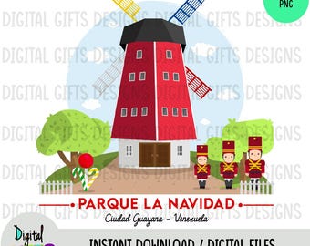 Christmas Park (Design in JPG, PNG formats)