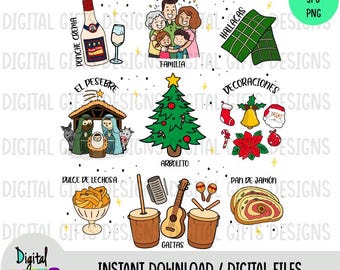Venezuelan Christmas, Design in JPG, PNG, SVG formats