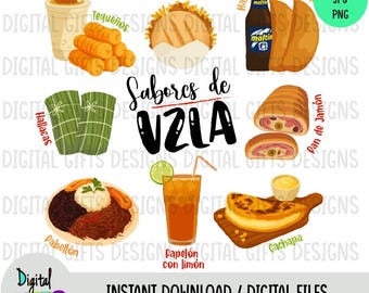 Flavors of Venezuela / my land, Svg, Png, Jpg formats.