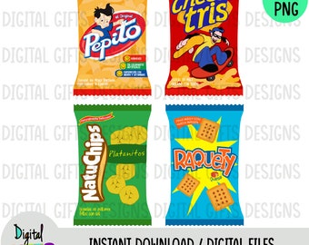 Empaques y logotipos chucheria venezolana salada, formatos Jpg y Png.
