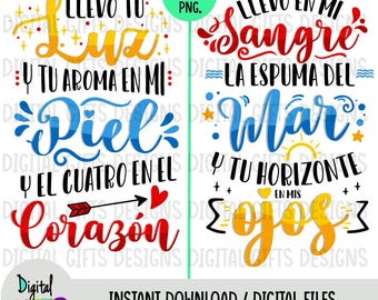 Song lyrics from Venezuela, 2 designs (JPG, PNG, SVG)