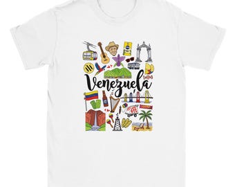 Venezolanísimo T-shirt, classic unisex crew neck | Gildan® 64000 White