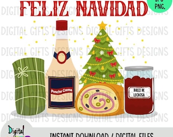 Merry Christmas Venezuela, Design in JPG, PNG, SVG formats
