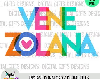 Venezolana, Venezolano, diseño Svg, Png, Jpg.