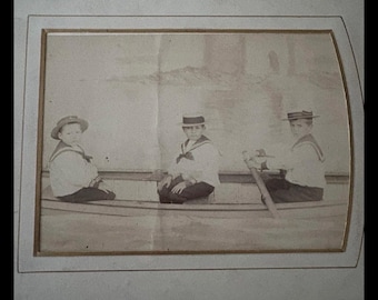 Victoriaans fotoalbum, losse omslagen, mensen uit Noord-Engeland