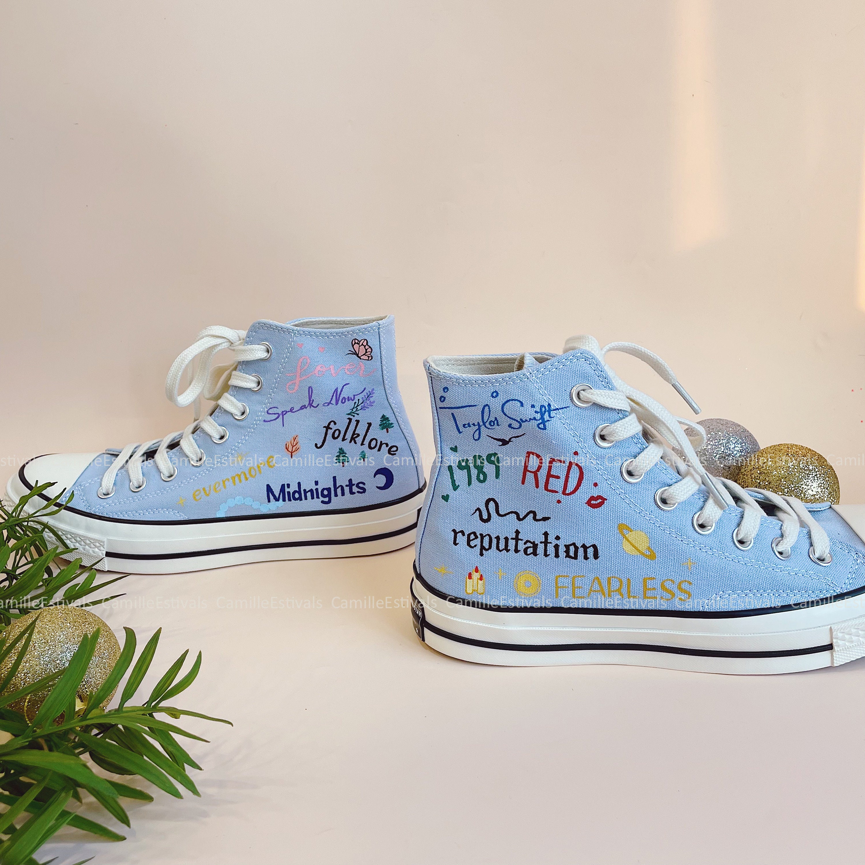 Custom the Eras Tour Hand Painting Converse Chuck Taylor