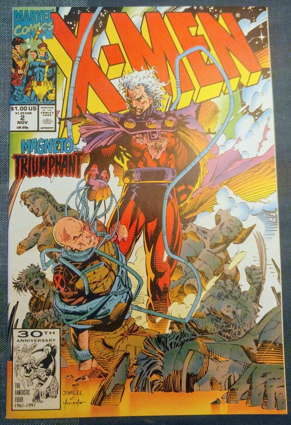 X Men 2 Nov 1991 Marvel Comic Book Magneto Triumphant Etsy