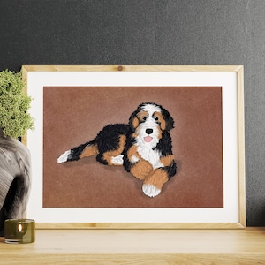 Custom dog portrait, Loss of Loved, Christmas gift, Cheer up gift, Pet portrait, custom caricature, Pet Loss Gift, Pet memorial, dog mom