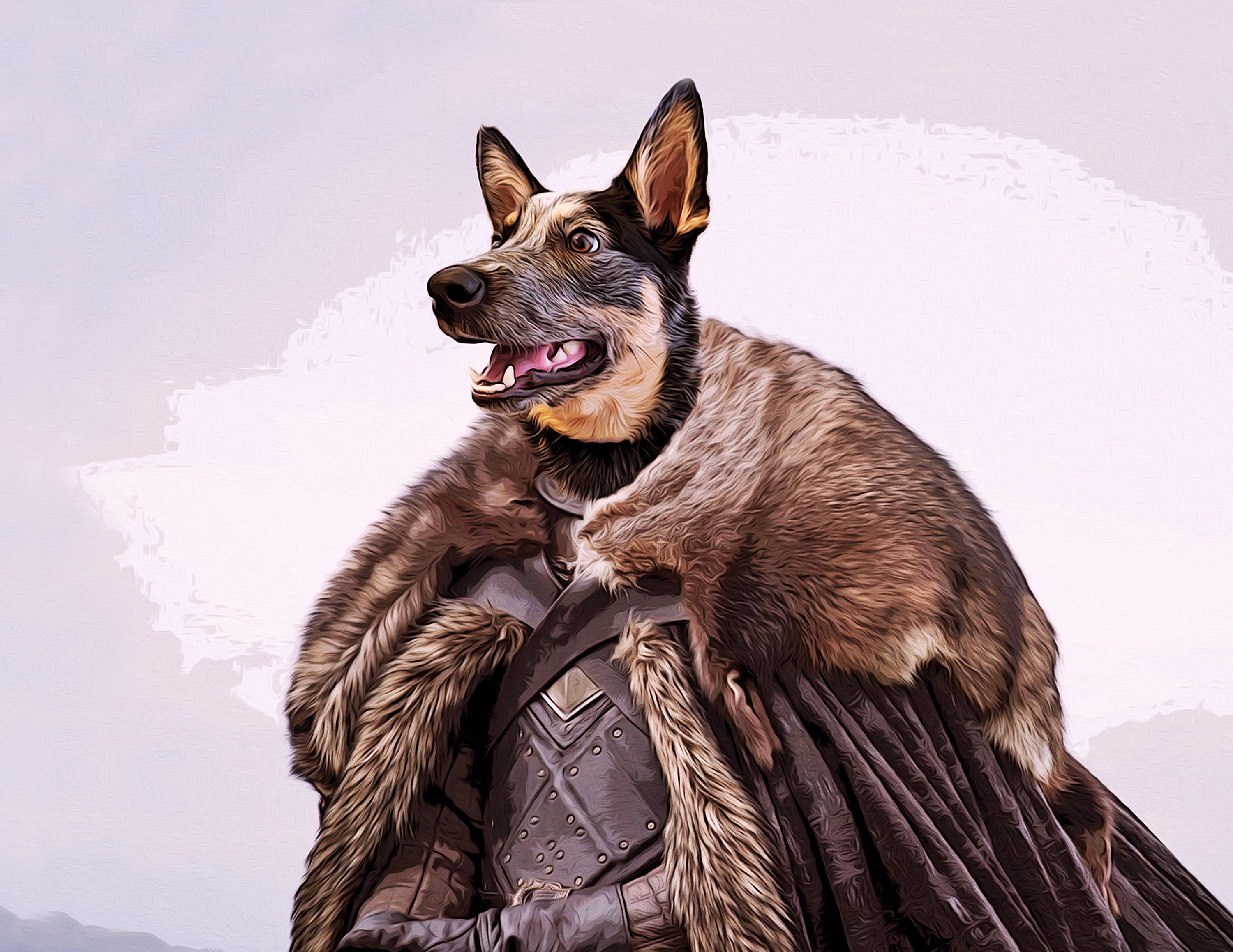 Custom Dog Portrait Game of Thrones Mother's Day Gift Etsy UK