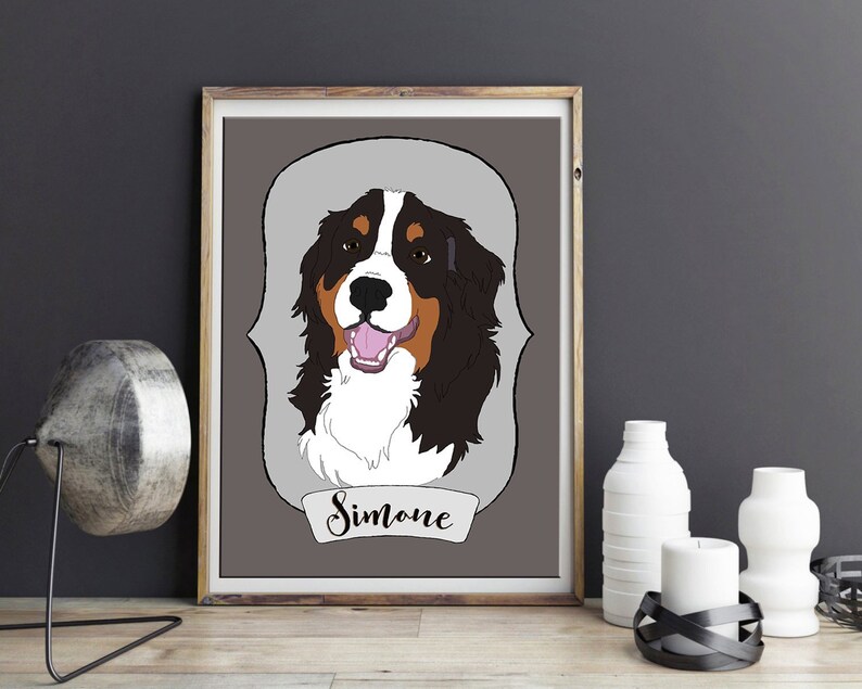 Custom dog portrait Mother/'s day gift Pet Loss Gift custom caricature Funny dog dog mom Pet portrait dog dad cat portrait pet memorial