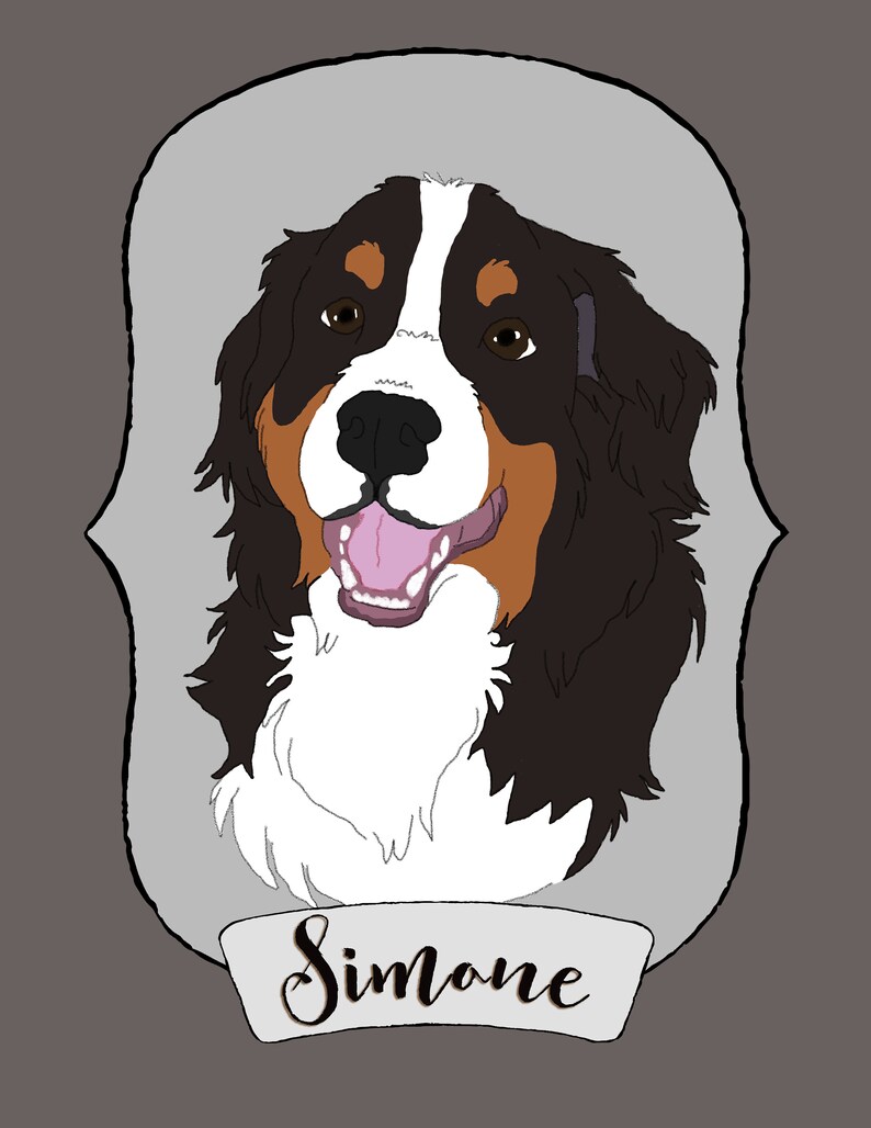 Custom dog portrait Mother/'s day gift Pet Loss Gift custom caricature Funny dog dog mom Pet portrait dog dad cat portrait pet memorial