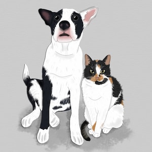 Custom dog portrait, Loss of Loved, Christmas gift, Cheer up gift, Pet portrait, custom caricature, Pet Loss Gift, Pet memorial, dog mom image 5
