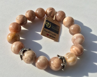 Moonstone Multicolor Bracelet,Natural Rainbow Moonstone,Womens Bracelet,Ladies Bracelet,Gemstone Bracelet,Bracelet for Women, Gift for Women
